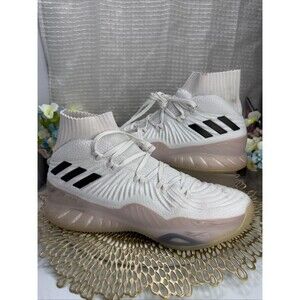 (B2) Adidas Mens Pro Model 2g Usa Basketball Shoes White  4469 2017 Lace Up 9.5